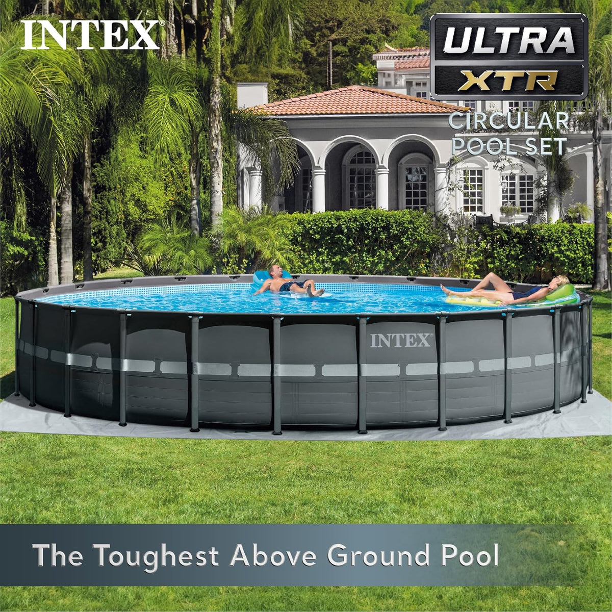 24ft x 52in Above Ground Swimming Pool Set with Sand Filter Pump B826865