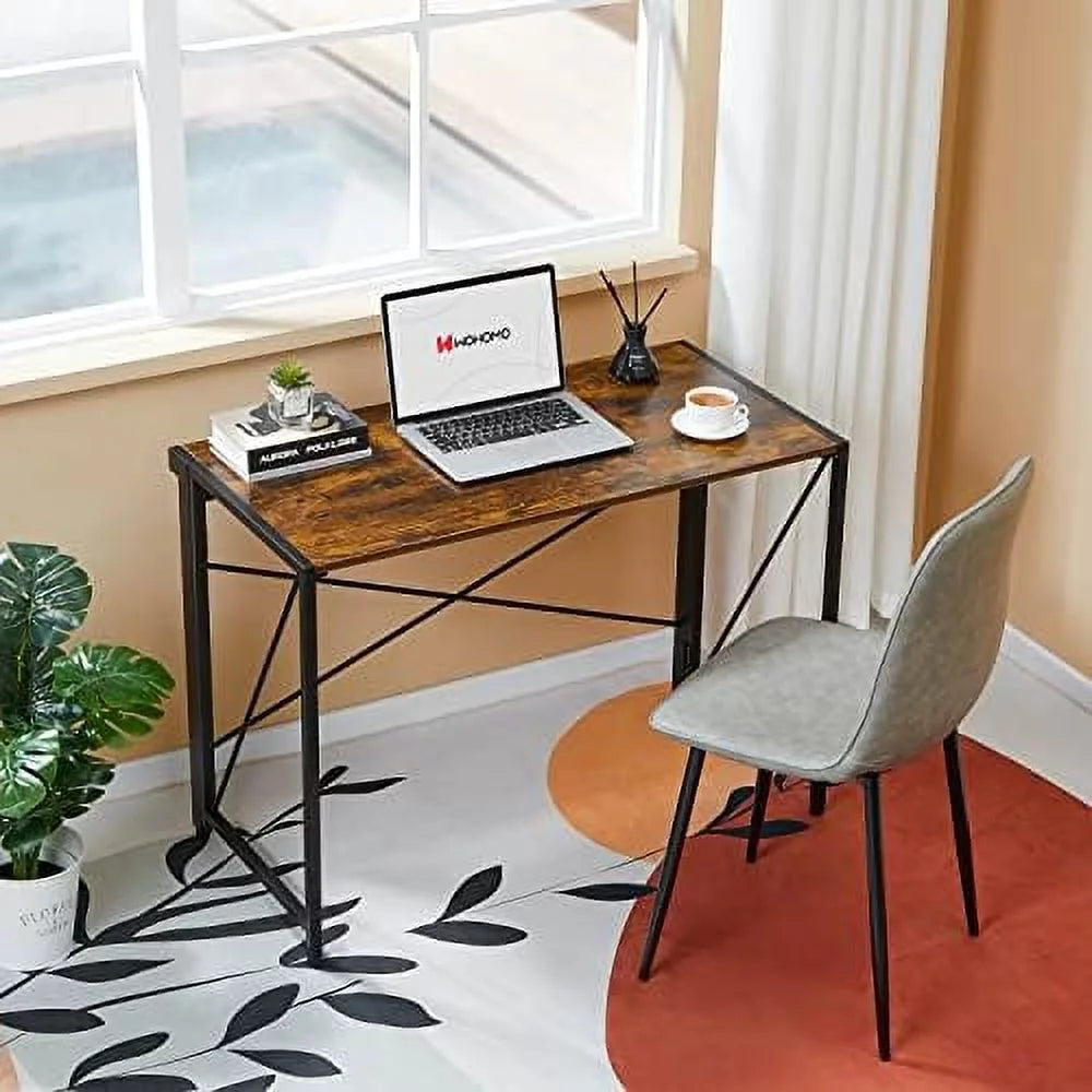 Folding Computer Desk Brown K596868