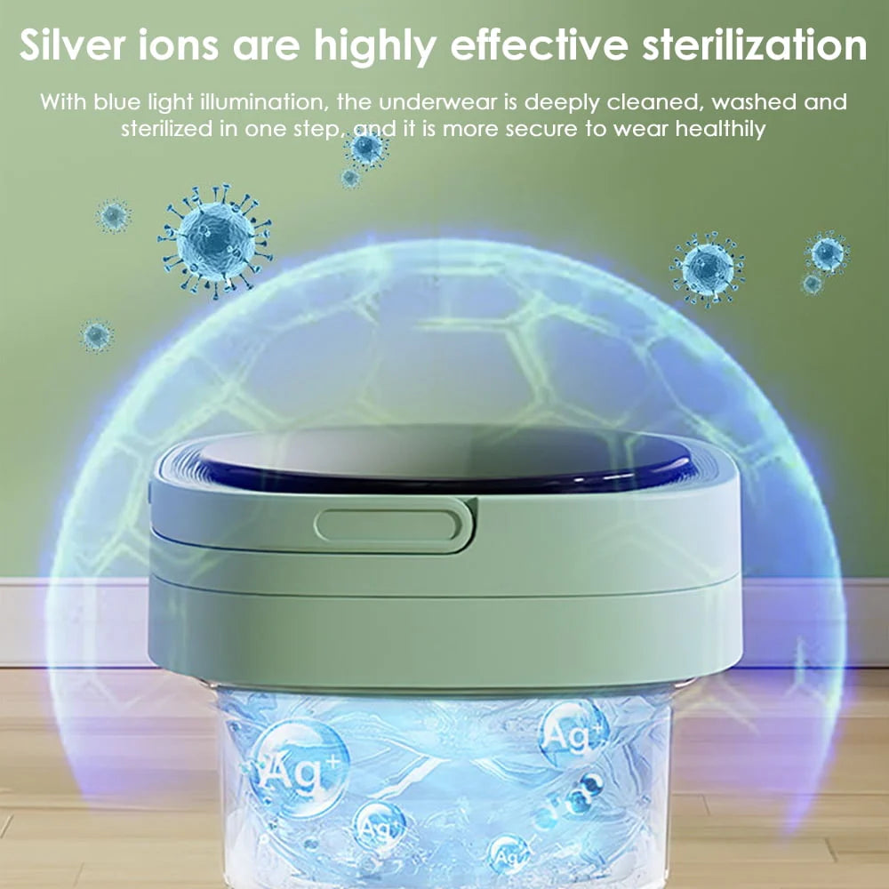 Portable Foldable Mini Washing Machine 8L Pink P9847