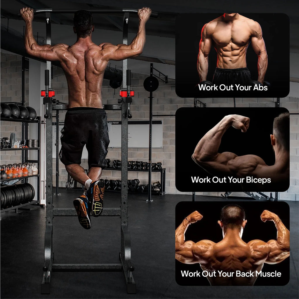 Multifunction Power Tower Dip Station Pull up Bar E858611