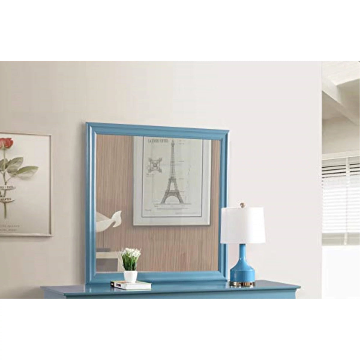 Teal Bedroom Mirror J5914