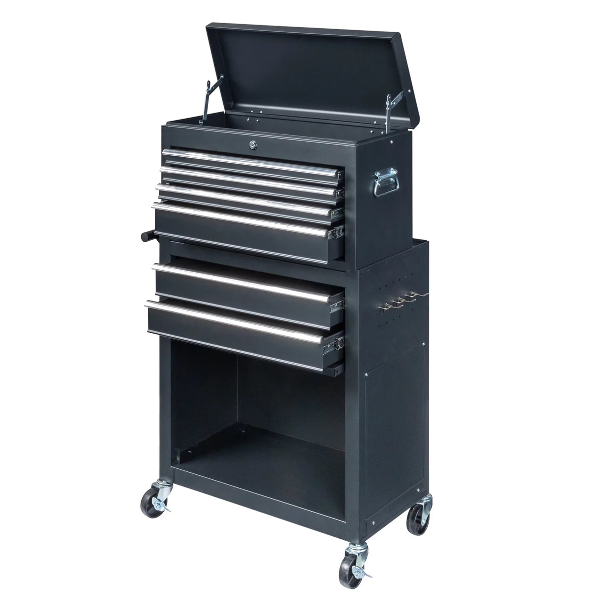 2 in 1 Rolling Tool Chest Storage Cabinet with 6 Drawers G93124