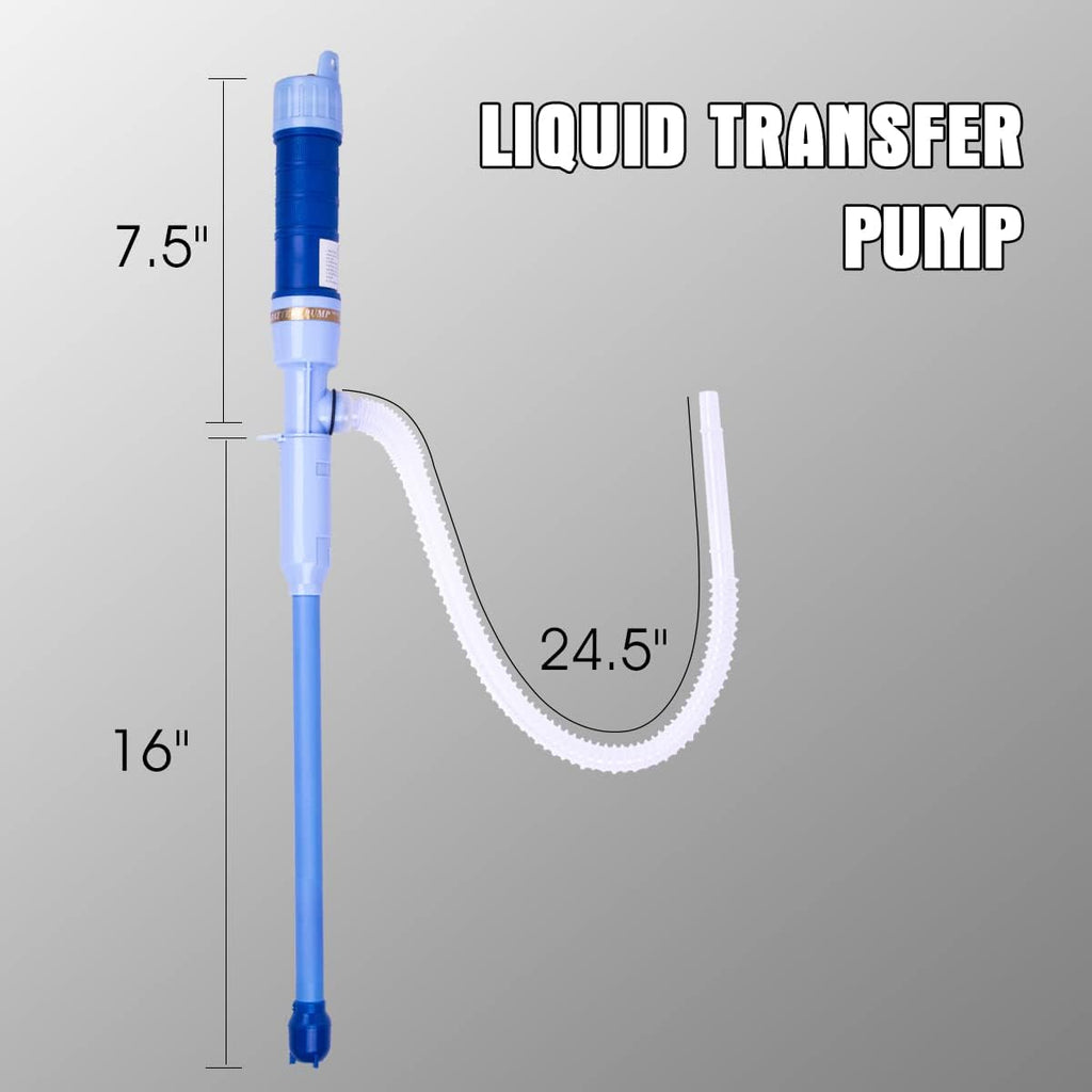 Portable Battery Operated Fuel Water Transfer Pump 2.3 Gal/Minute Blue Pack of 2 O236