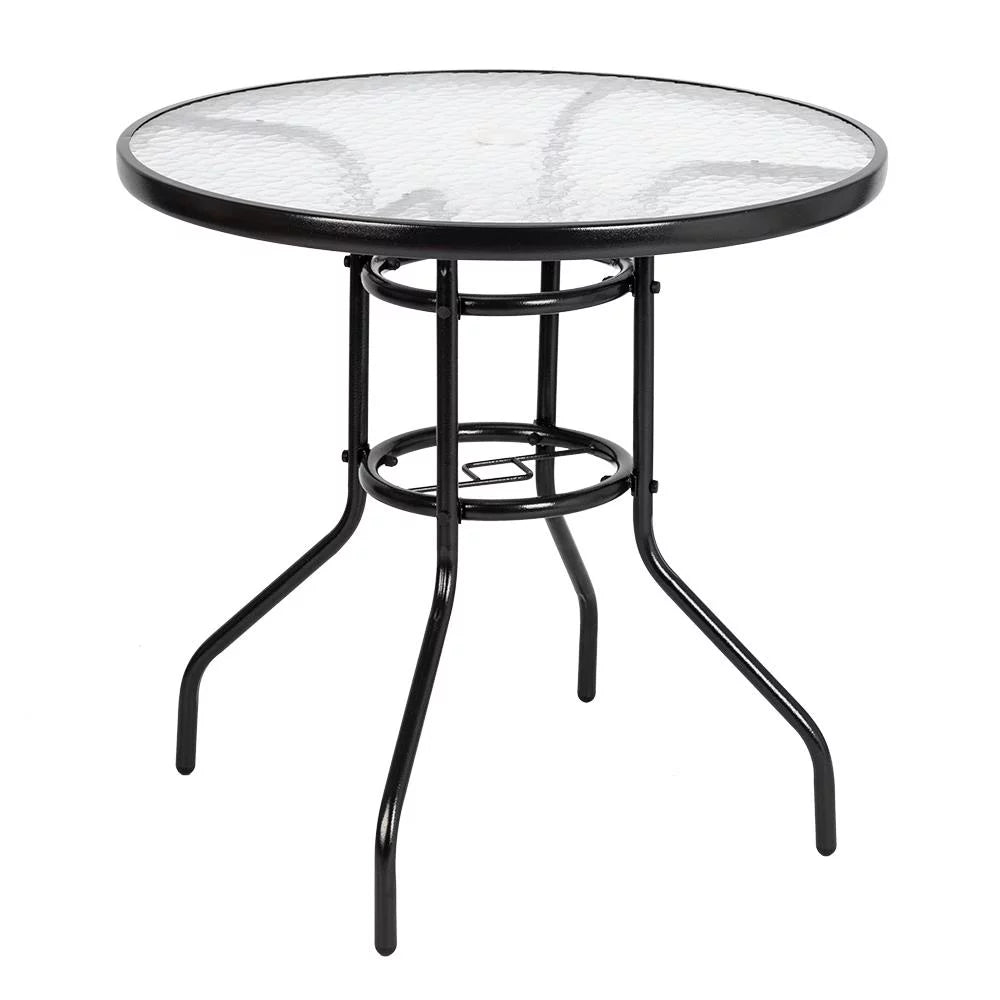 Round Glass Outdoor Dining Table D958988