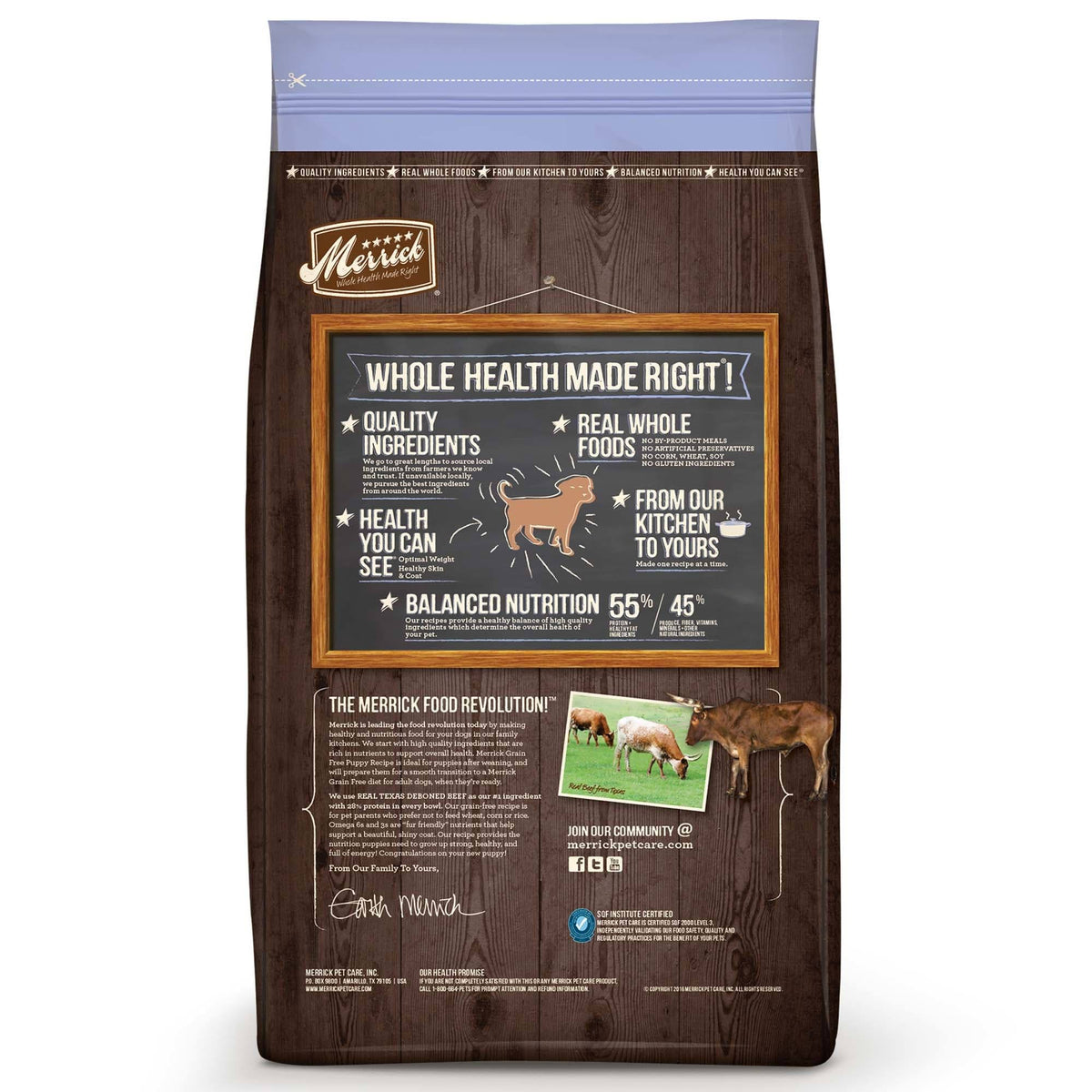 Grain Free Real Texas Beef & Sweet Potato Dry Dog Food, 12 lbs S127109
