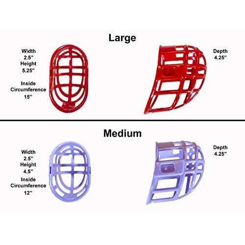 Plastic Dog Muzzle with Adjustable Nylon Headstall K882