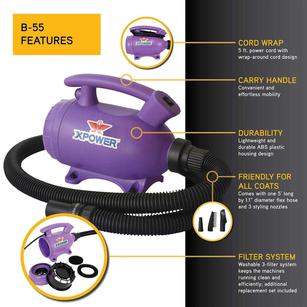 Pet Grooming Force Dryer Vacuum U32053