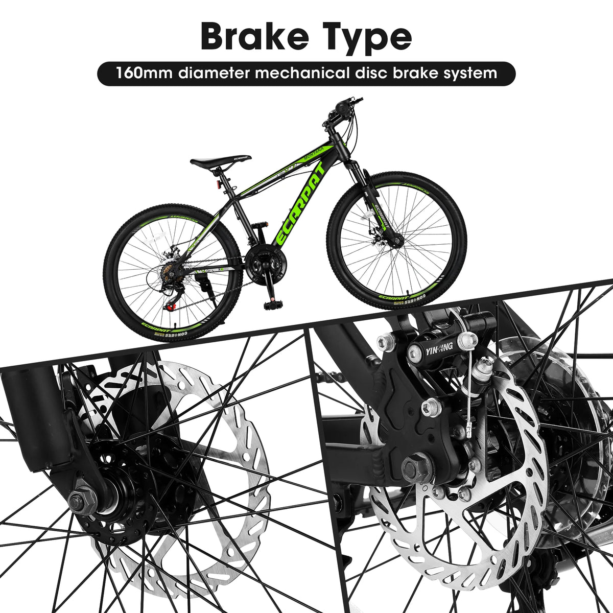 24 inch 21-Speed Aluminium Mountain Bike with Disc Brake H102