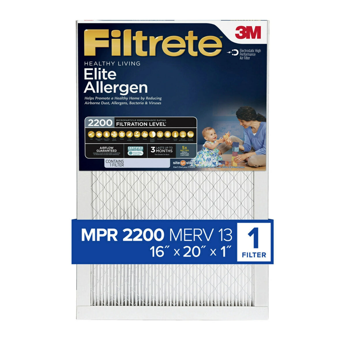 16x20x1 MERV 13 Air Filter J2323