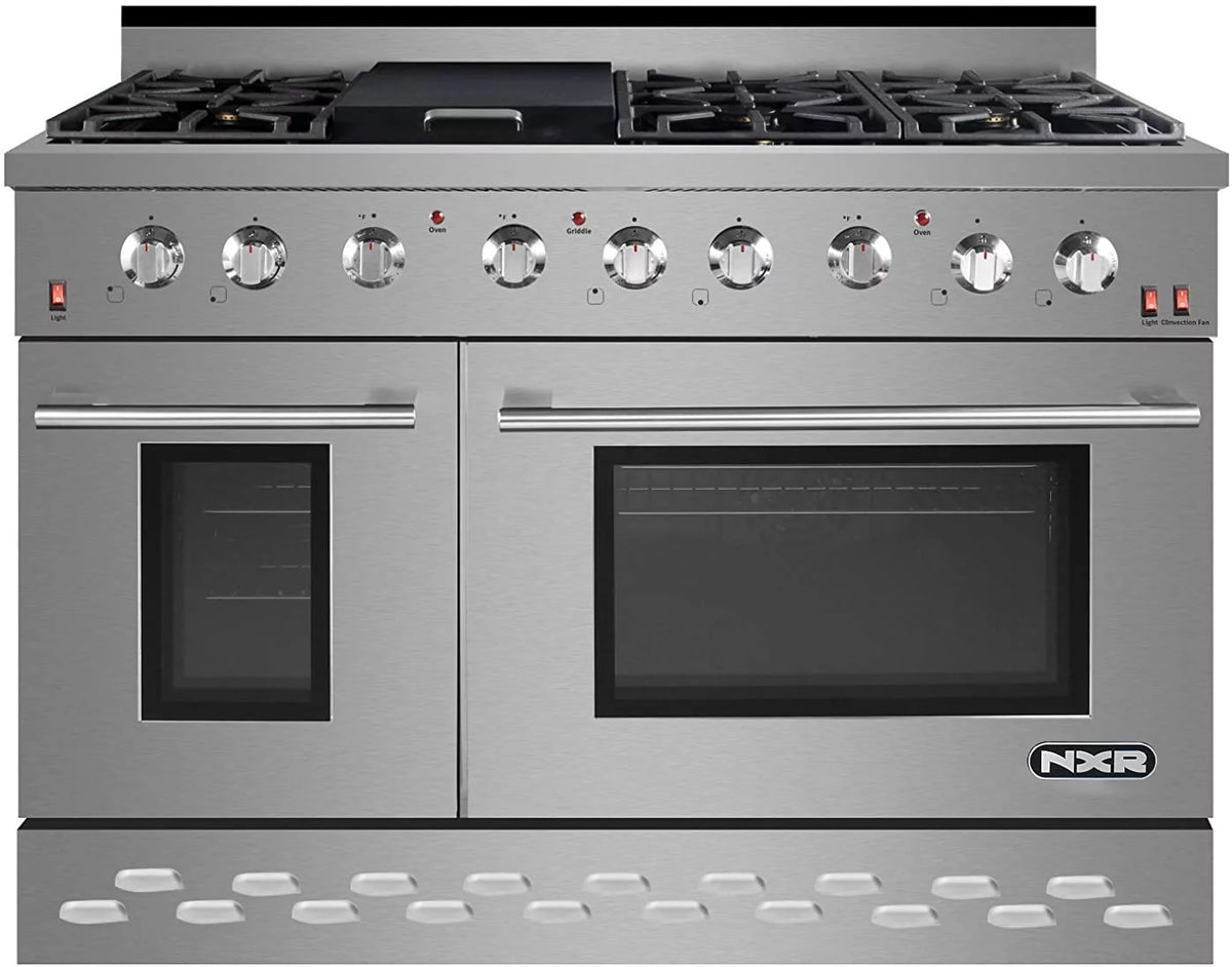 48" Stainless Steel Propane Gas Range with Convection Oven P120
