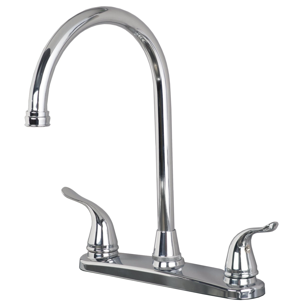 Two Handle High Arc Kitchen Faucet Chrome Finish T194