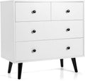 White 4 Drawer Wood Dresser Q991303