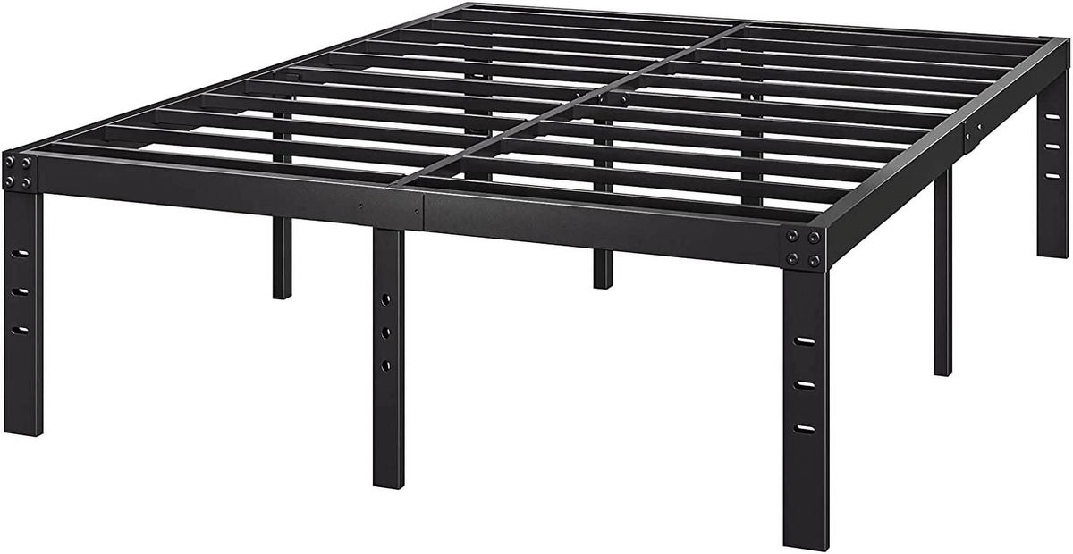 16 Inch King Size Metal Platform Bed Frame with Under Bed Storage I682464