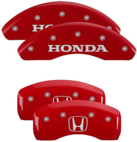 Red Brake Caliper Covers Front and Rear Set J50701