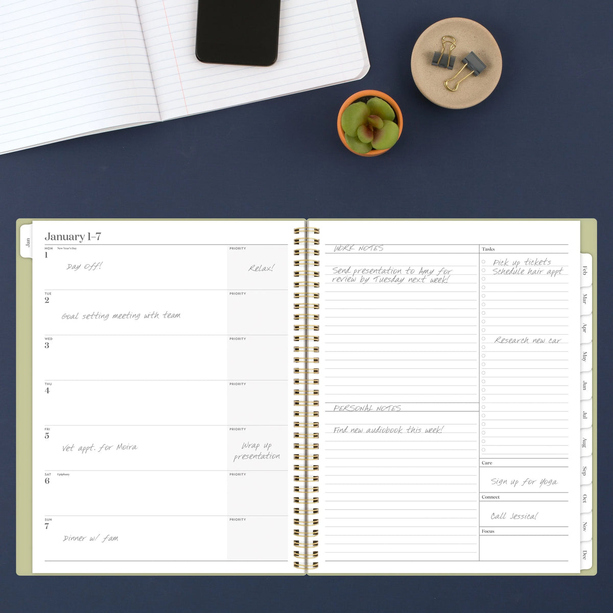 Large Monthly Weekly Planner A153836