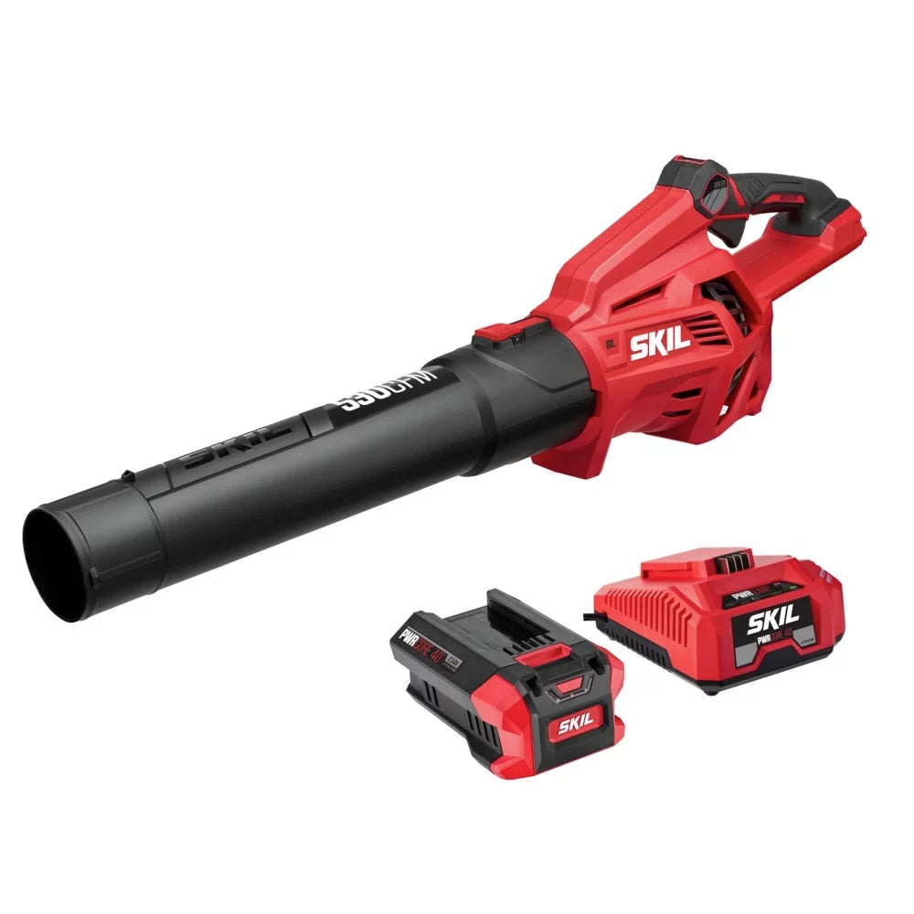 40V 530CFM Brushless Leaf Blower Kit with 2.5Ah Battery & Charger R68514