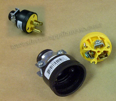 3-Pole 3-Wire Replacement Plug Socket with Ground M313