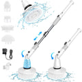 Cordless Electric Spin Scrubber with 4 Heads V919674