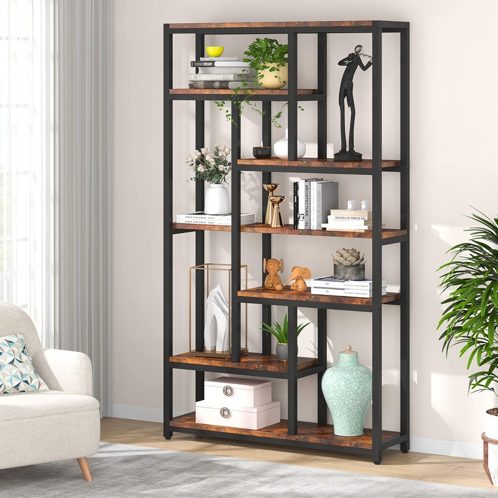 7-Tier 78.4 inch Tall Bookshelf N3628
