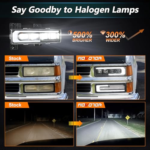 LED Headlight Assembly with DRL Turn Signal W766