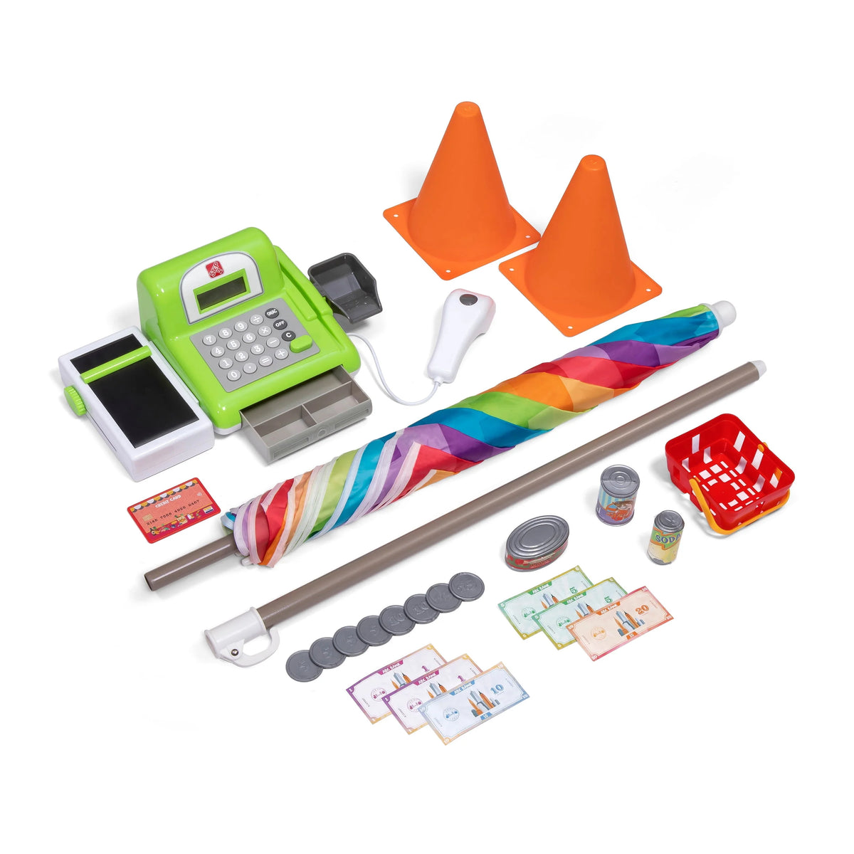 Blue Kids Plastic Playset with Umbrella I1528