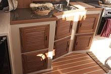 Teak Louvered Door & Frame V6223