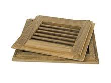 Teak Louvered Door & Frame V6223
