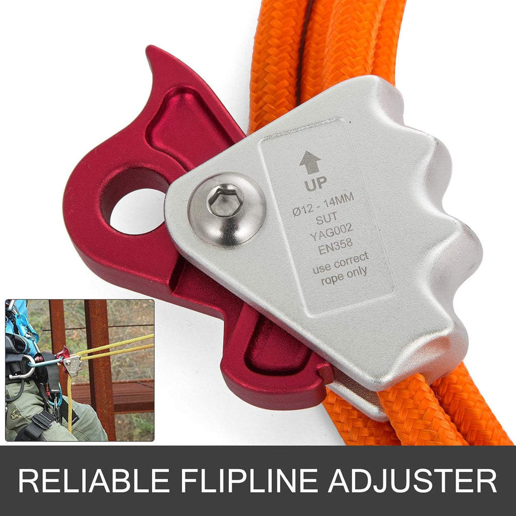 Steel Wire Core Flip Line Kit 1/2 X 10' with Carabiner and Swivel Snap Pack of 2 G213