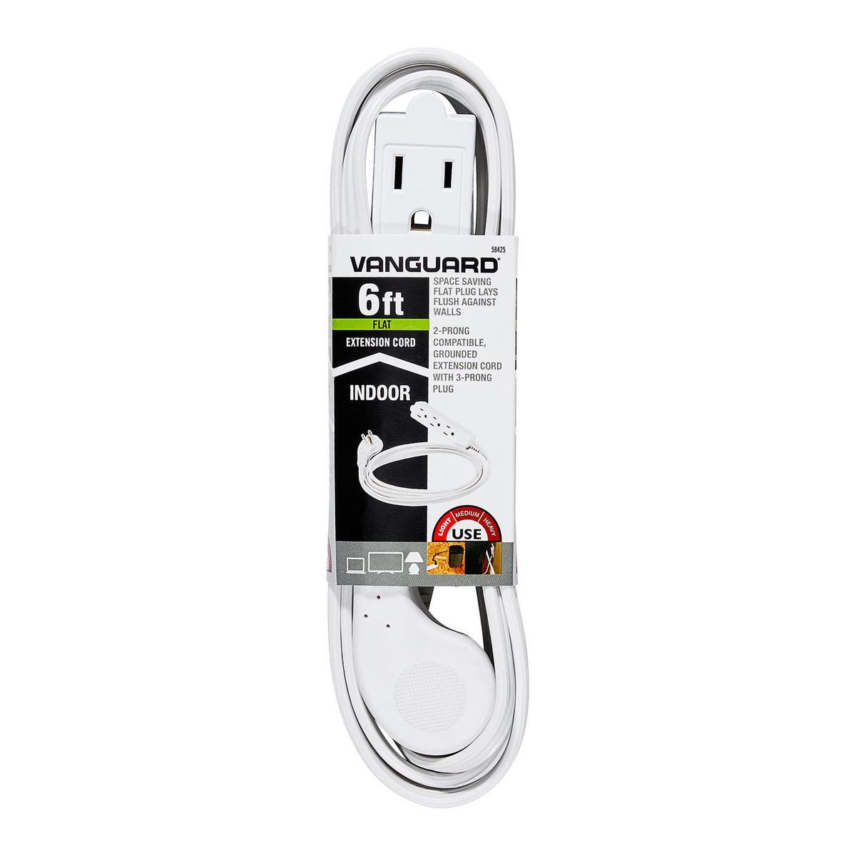 White 3 Outlet Indoor Power Strip X961