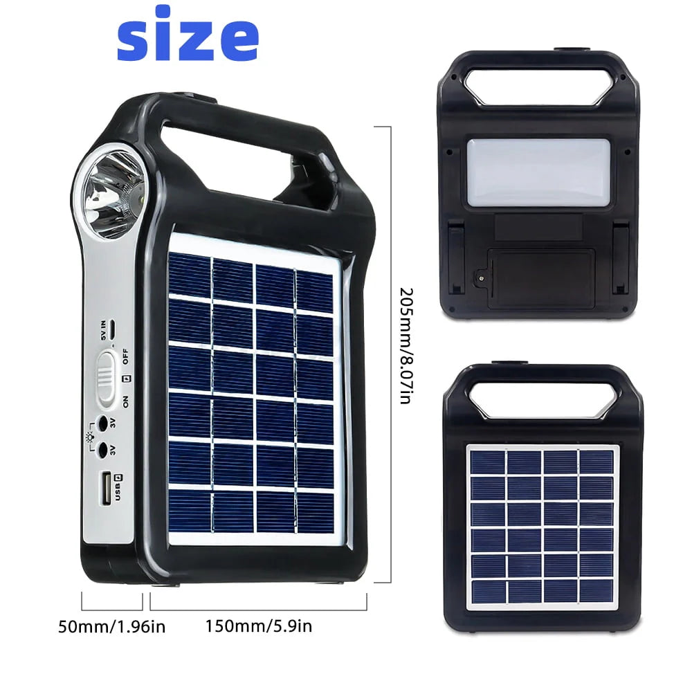 Portable Solar Power Station with Flashlights R283782
