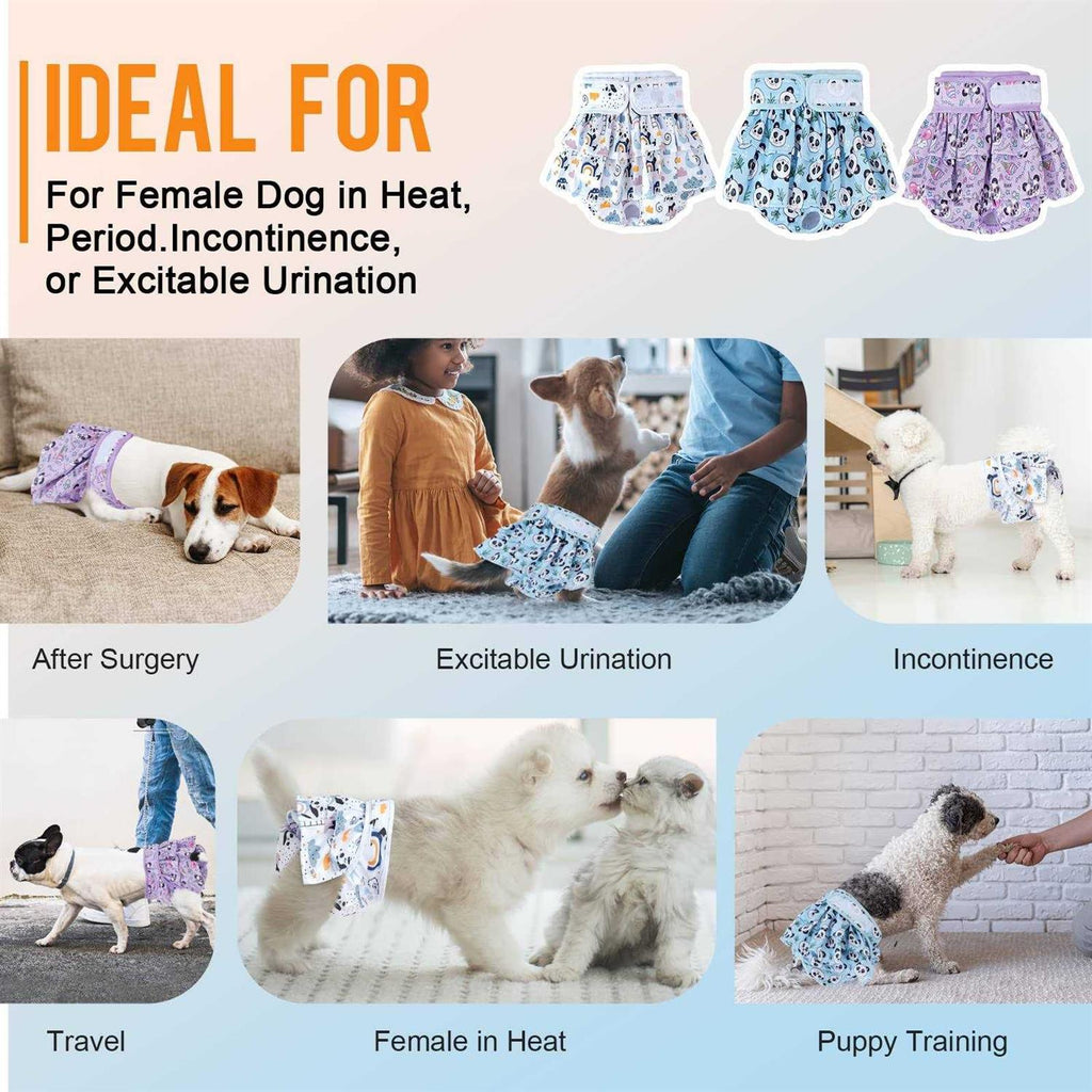 Washable Female Dog Diapers 3 Pack Reusable Z493155
