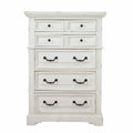 Antiqued White 5-Drawer Chest O4026