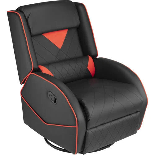 Black Red Leather Gaming Recliner A2157