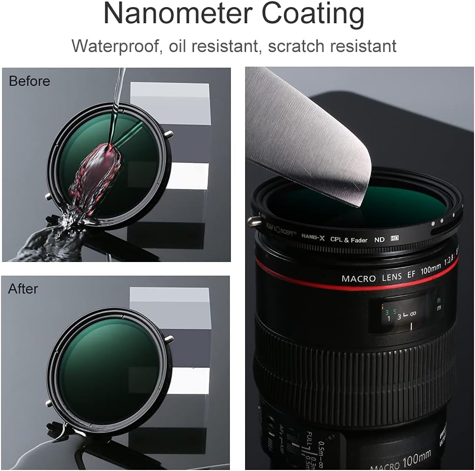 67mm Variable ND and CPL Filter 2 in 1 H7482