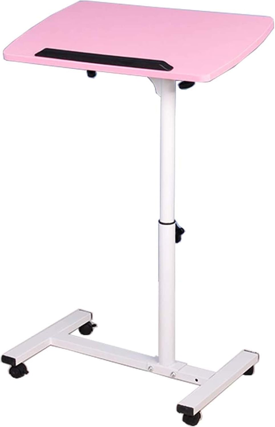 Black Adjustable Rolling Laptop Table K7531