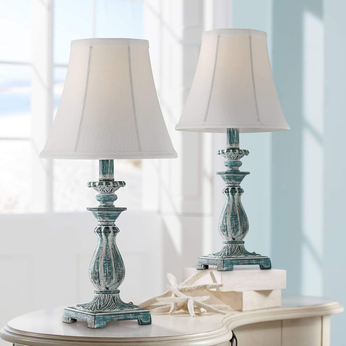 Set of 2 Candlestick Accent Table Lamps S856