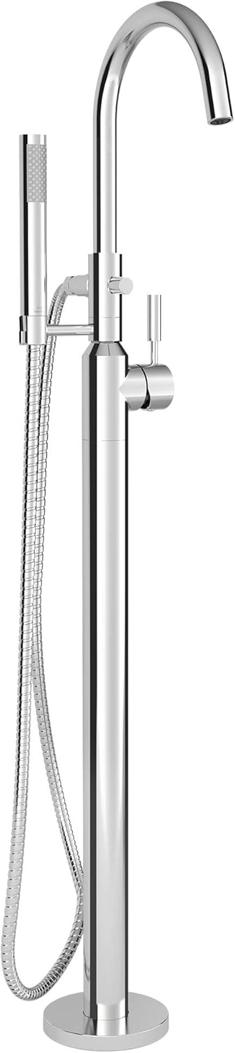 One-Handle Freestanding Tub Faucet with Handheld Shower, Polished Chrome E46651