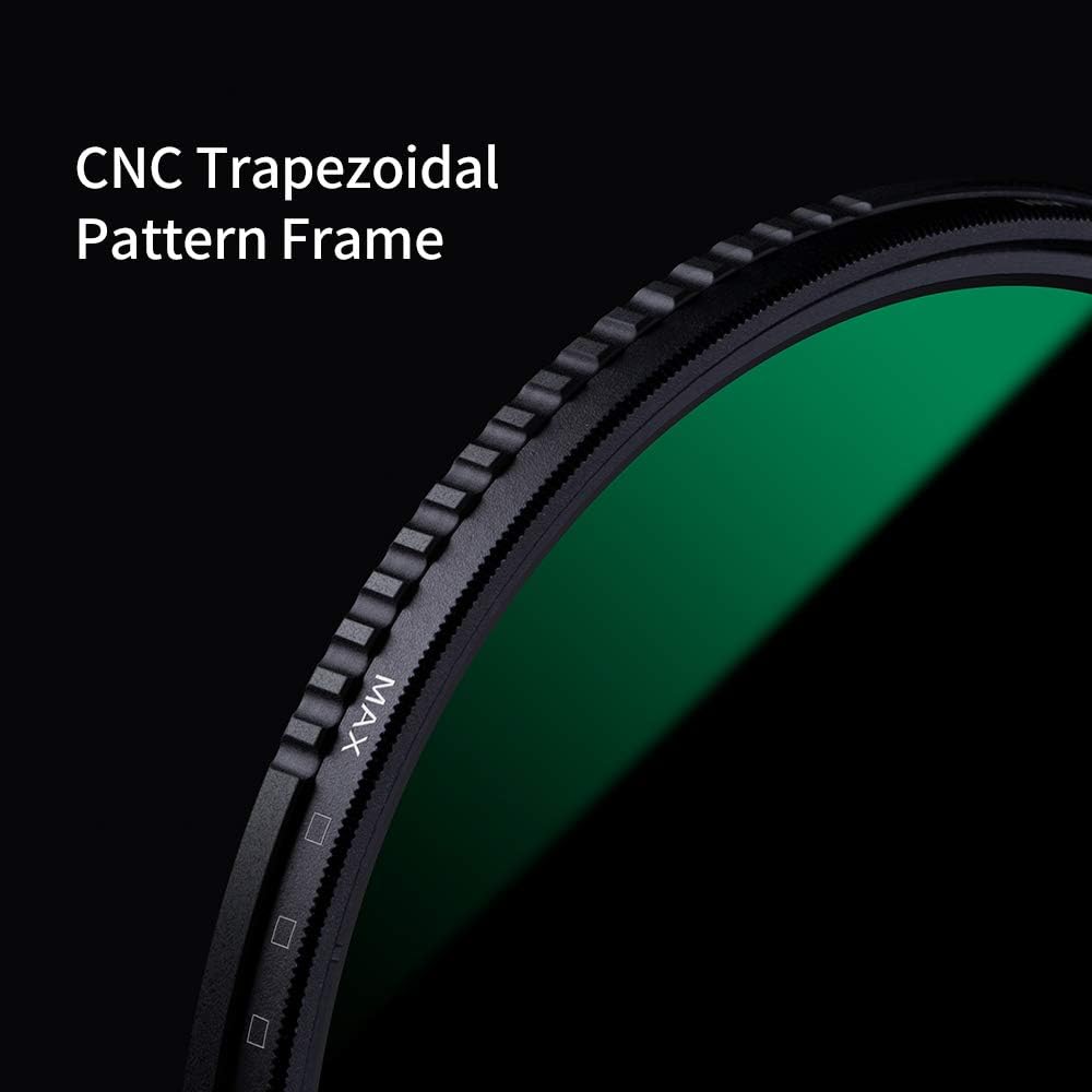 77mm Variable Neutral Density Filter ND8-ND2000 Adjustable with Multi-Layer Coatings K14325
