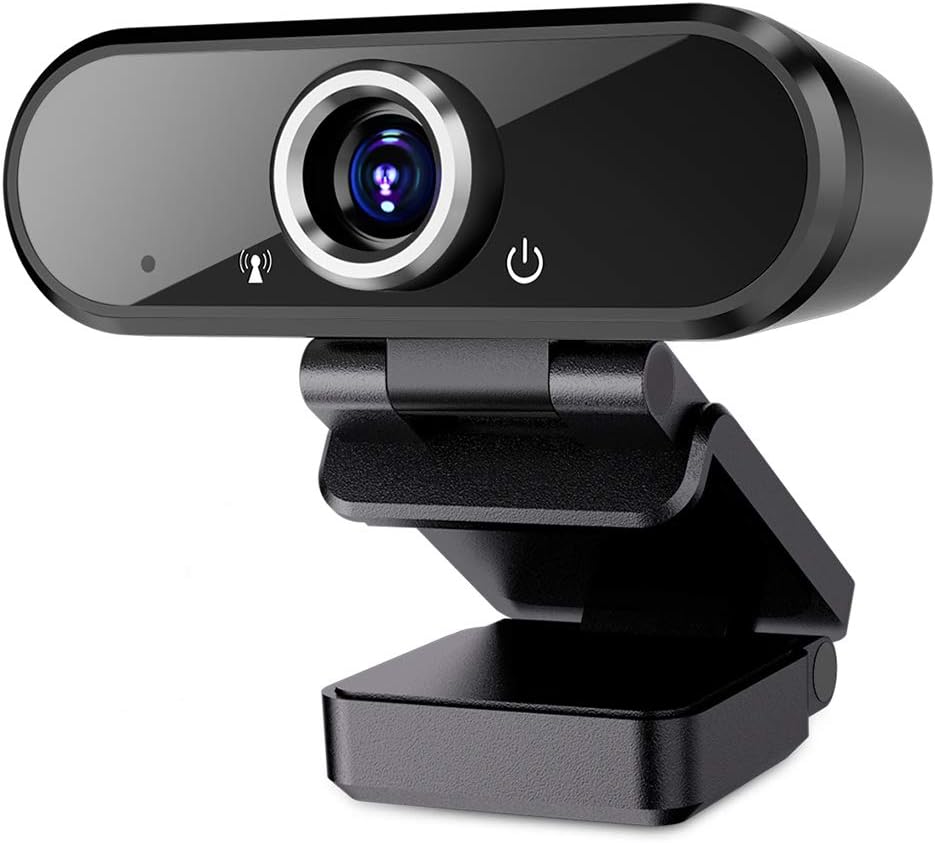 2K Webcam with Microphone and Ring Light F757