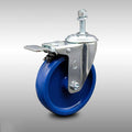 5 inch Solid Polyurethane Threaded Stem Caster with Total Lock Brake Y869105