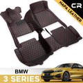 Leather Car Floor Mats 1st & 2nd Row Black B97146