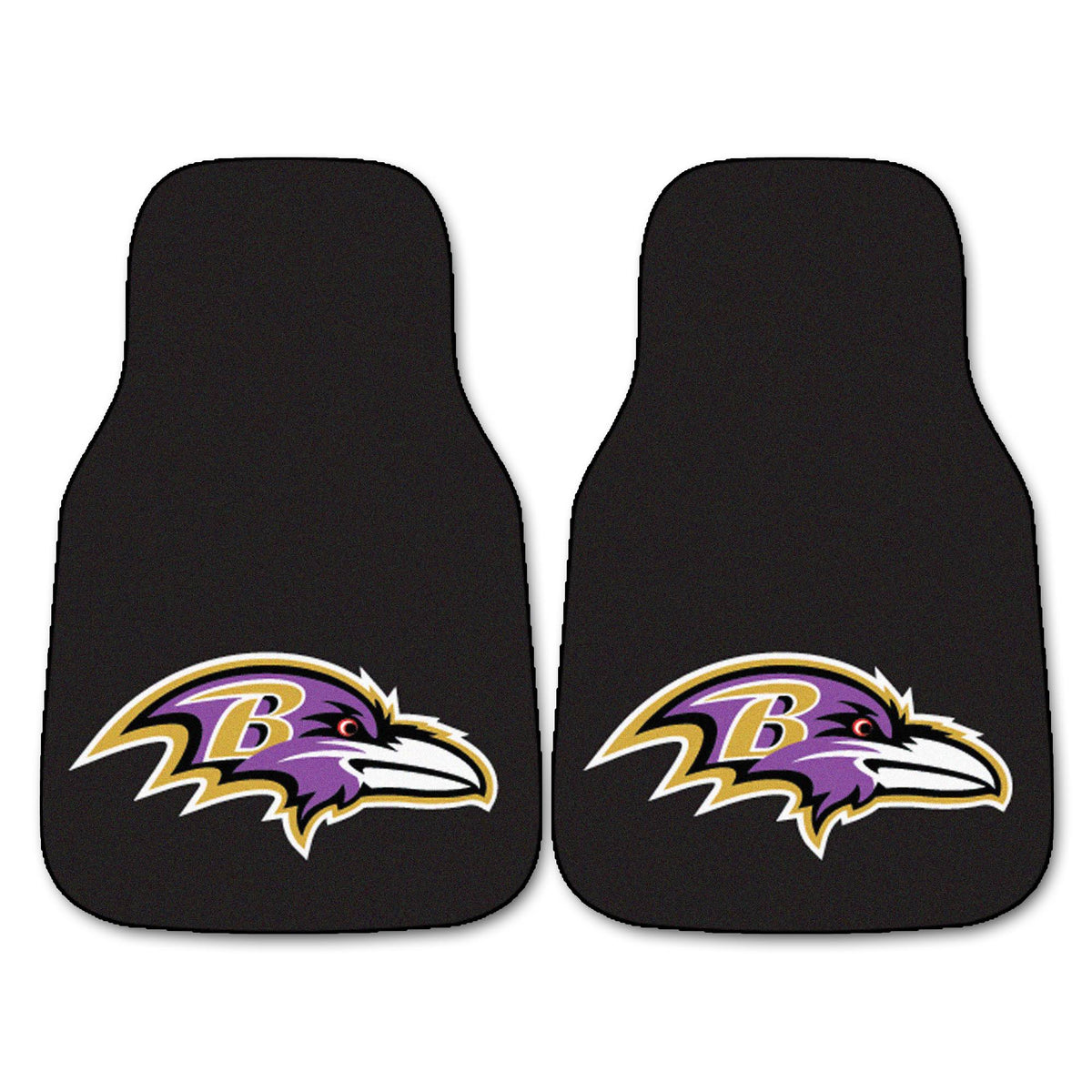 2-pc Set of Carpet Car Mats Universal Size I2148