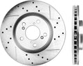 320mm Drilled & Slotted 5 Lug Rotors Z283