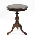 Pedestal-Based Wooden Accent Table Q739039
