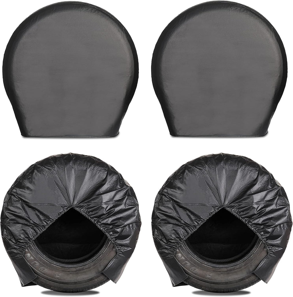 Tough Tire Covers for RV Wheel 4 Pack Black T97553