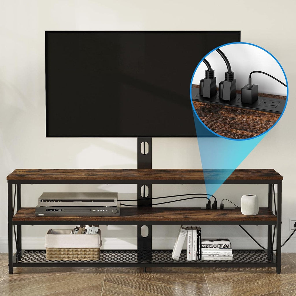 43 Inch Swivel Height Adjustable TV Stand with Mount O52962