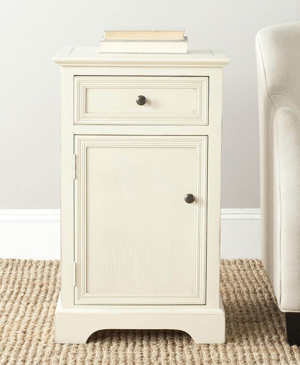 French Grey End Table N6687