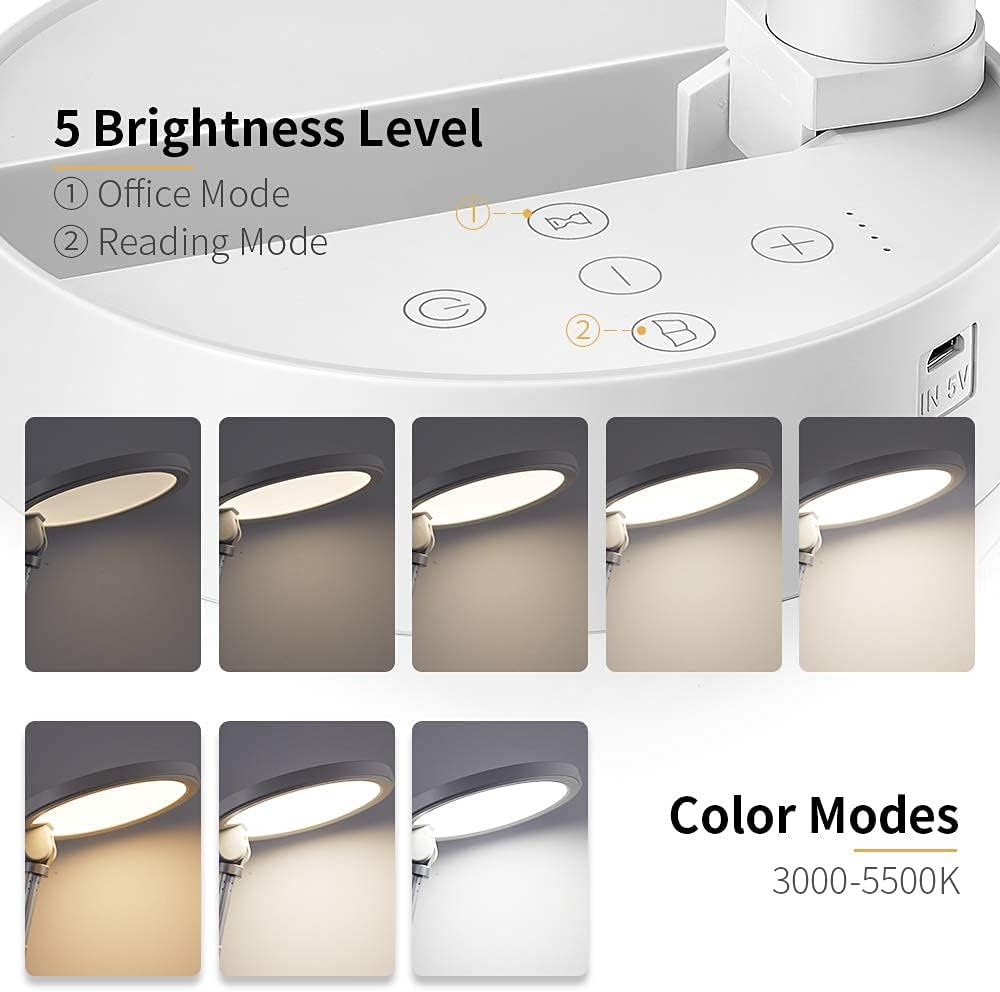Table Lamp, Telescopic, Foldable, 5 Brightness, 3 Color Mode C909