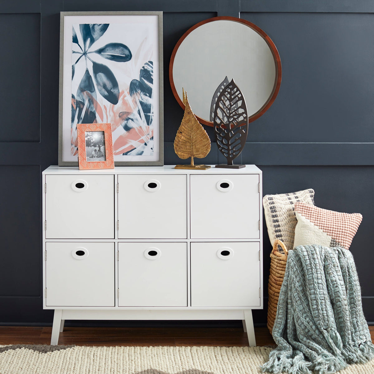 Mint Green Storage Cabinet V1299