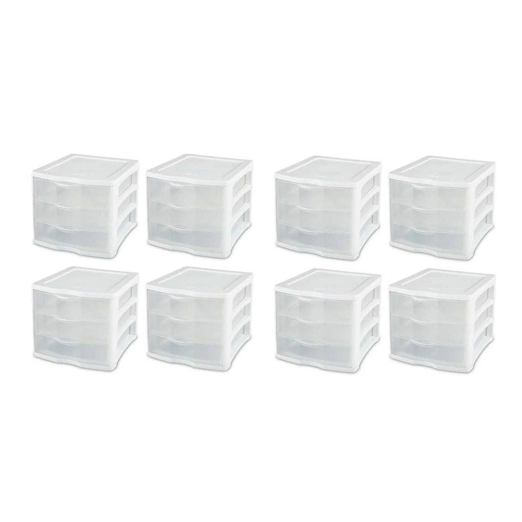 3 Drawer Storage Organizer Cabinet 8 Pack X44107